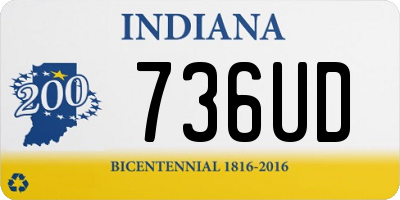 IN license plate 736UD
