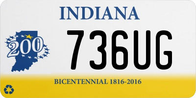 IN license plate 736UG