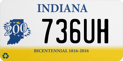 IN license plate 736UH