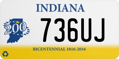 IN license plate 736UJ