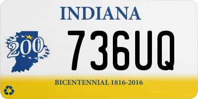 IN license plate 736UQ