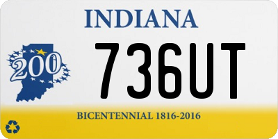 IN license plate 736UT