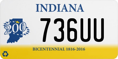 IN license plate 736UU