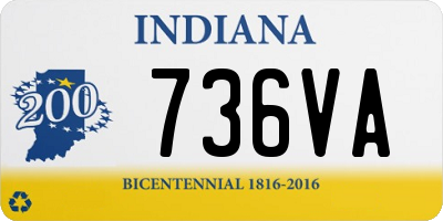 IN license plate 736VA