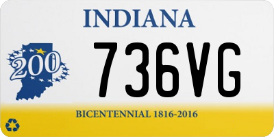 IN license plate 736VG