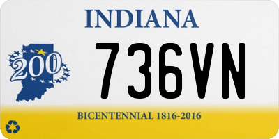 IN license plate 736VN