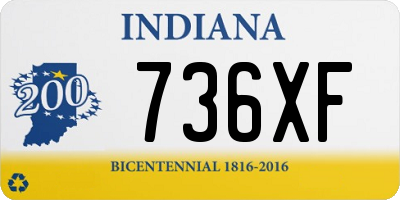 IN license plate 736XF