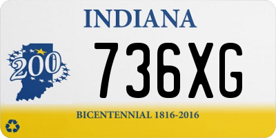 IN license plate 736XG