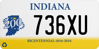 IN license plate 736XU