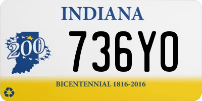 IN license plate 736YO