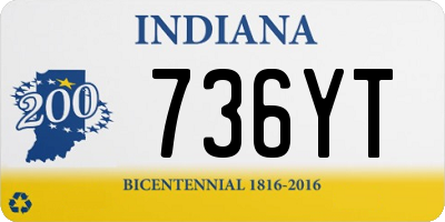 IN license plate 736YT