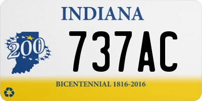 IN license plate 737AC