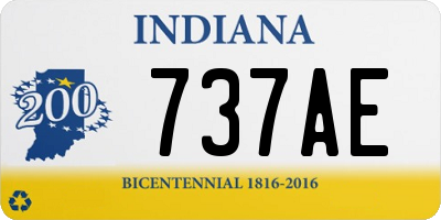 IN license plate 737AE
