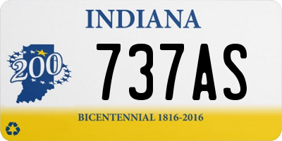 IN license plate 737AS
