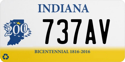 IN license plate 737AV