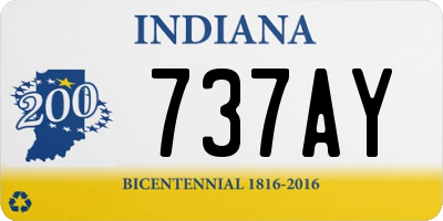 IN license plate 737AY