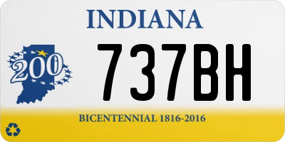 IN license plate 737BH