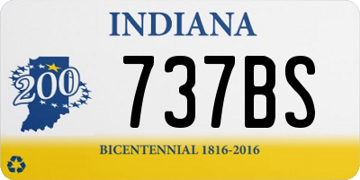 IN license plate 737BS