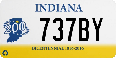 IN license plate 737BY