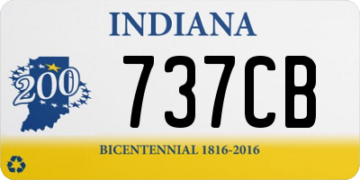 IN license plate 737CB