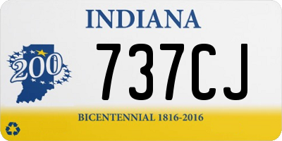 IN license plate 737CJ