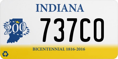 IN license plate 737CO