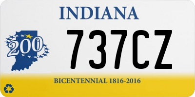 IN license plate 737CZ