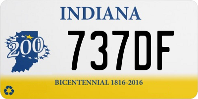 IN license plate 737DF