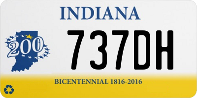 IN license plate 737DH