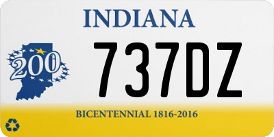 IN license plate 737DZ
