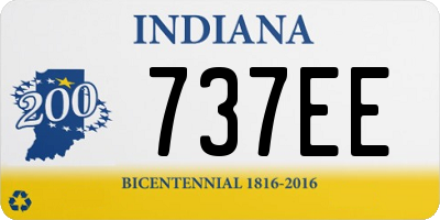 IN license plate 737EE