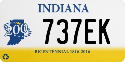 IN license plate 737EK