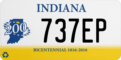 IN license plate 737EP