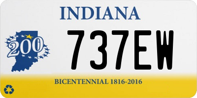 IN license plate 737EW