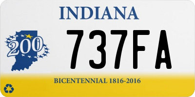 IN license plate 737FA