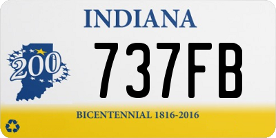 IN license plate 737FB