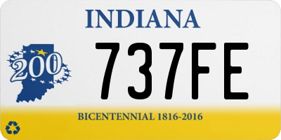 IN license plate 737FE