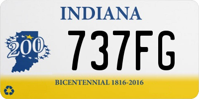 IN license plate 737FG