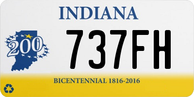 IN license plate 737FH