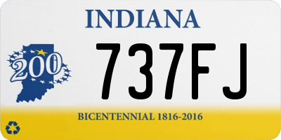 IN license plate 737FJ