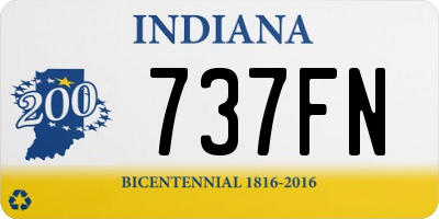 IN license plate 737FN