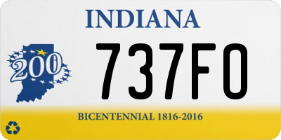 IN license plate 737FO