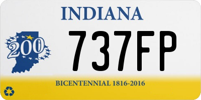 IN license plate 737FP
