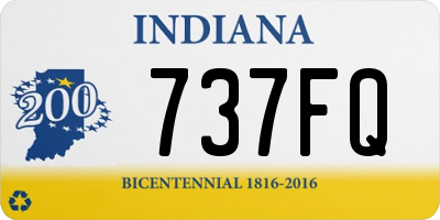 IN license plate 737FQ
