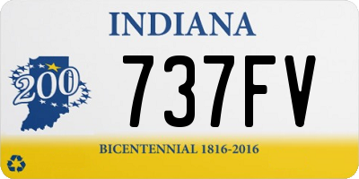 IN license plate 737FV