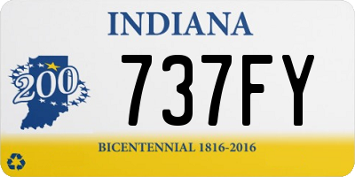 IN license plate 737FY