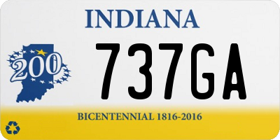 IN license plate 737GA