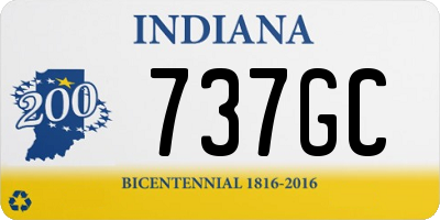 IN license plate 737GC