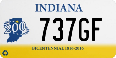 IN license plate 737GF