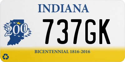 IN license plate 737GK